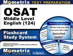 OSAT Middle Level English (124) Flashcards Study System