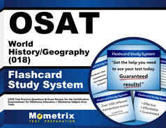 OSAT World History/Geography (018) Flashcards Study System
