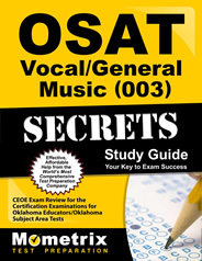 OSAT Vocal General Music Exam (003) Study Guide