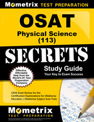 OSAT Physical Science Test Study Guide